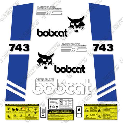 bobcat skid steer decals|bobcat 743 decal kit.